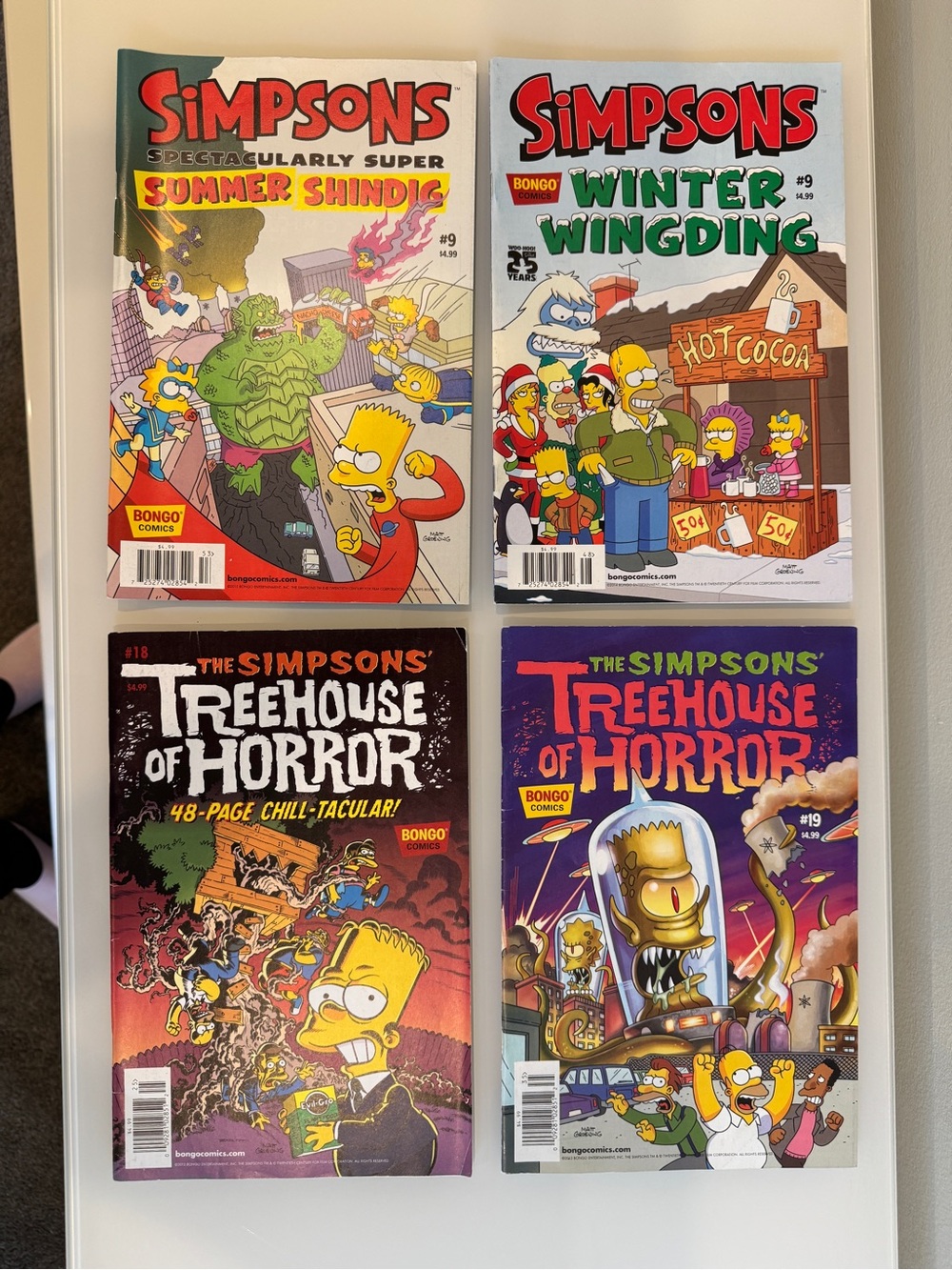 Simpsons seasonal Comic Book Set